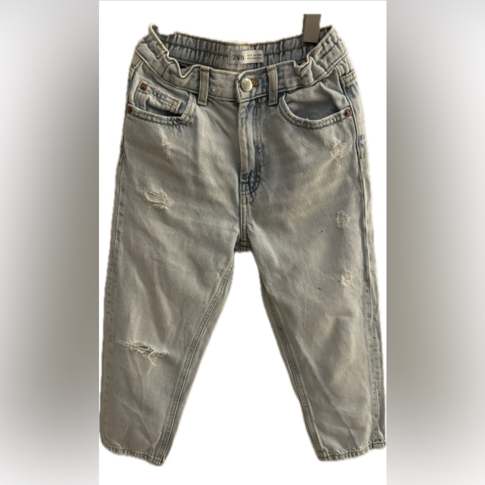 Zara girls distressed jeans